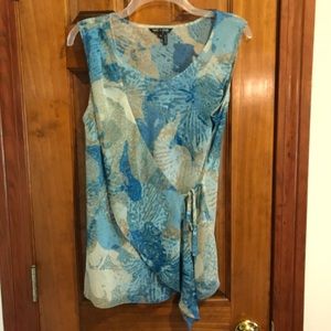 Nic + Zoe Tie Wrap Style Blouse Medium EUC